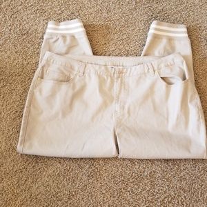 Diane Gilman Khaki Jogger Pants